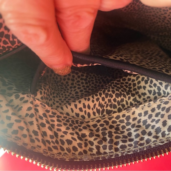 Sole Society Black Suede Leather chevron extra large wristlet - Picture 5 of 7